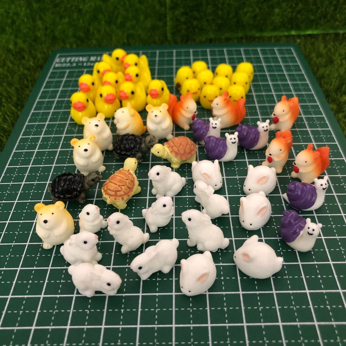 動物達 人形 ミニチュア  ガーデン 苔 置物 マイクロ造園 装飾  17個入り