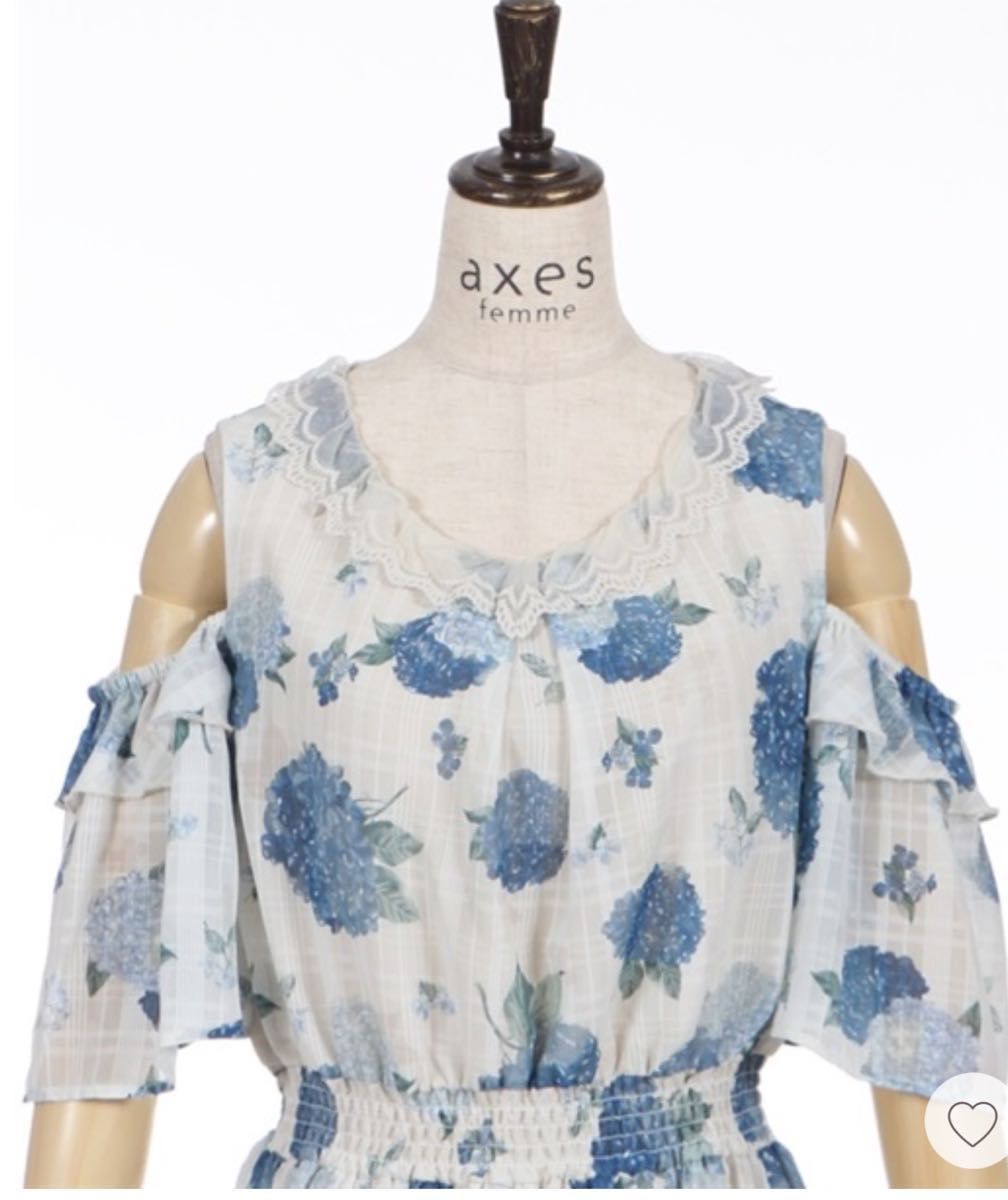 axes femme紫陽花柄ロングワンピース 紺|Yahoo!フリマ(旧 axes femme紫陽花柄ロングワンピース 紺|Yahoo!フリマ(旧