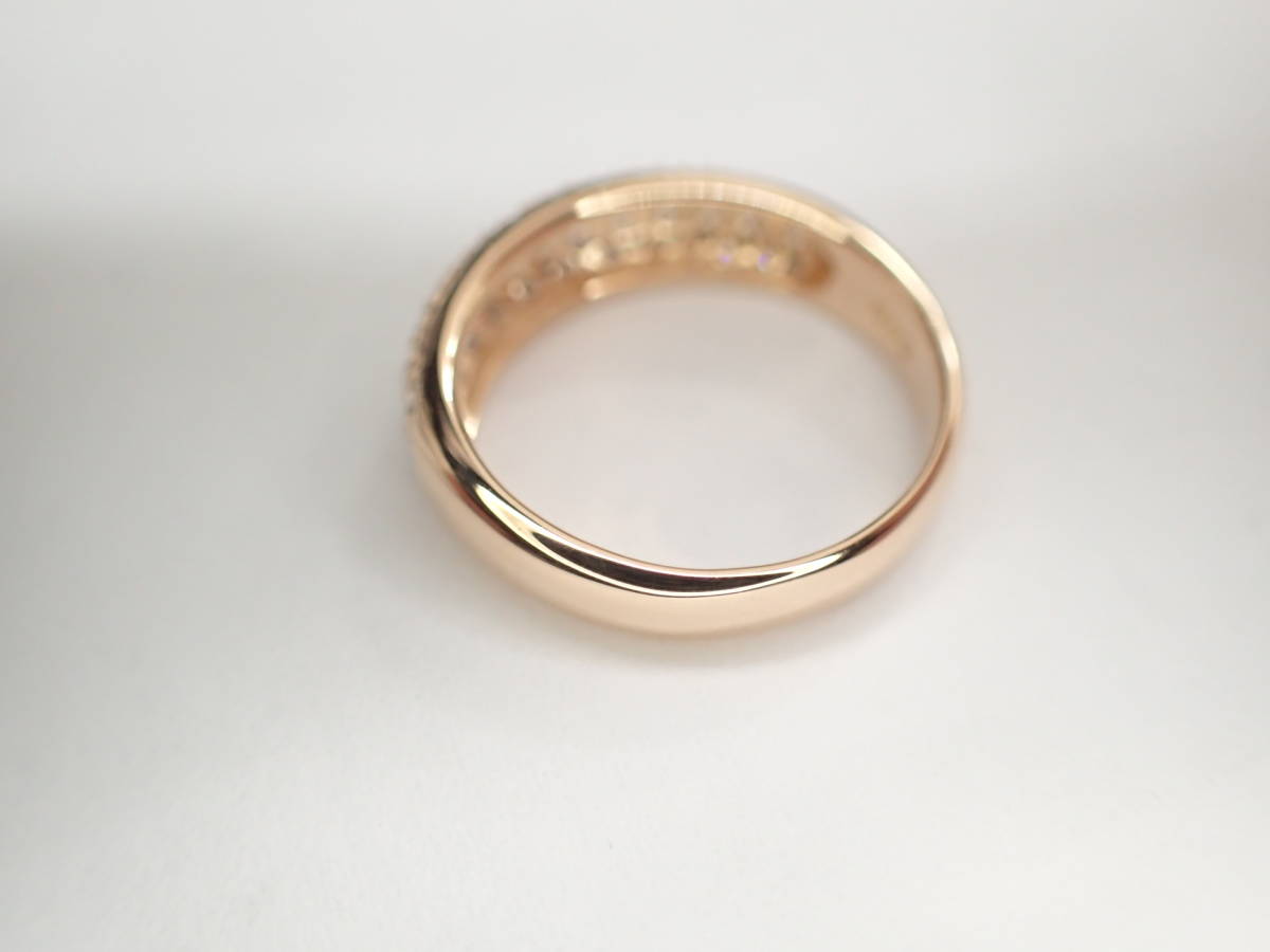美品 スタージュエリー K18PG ピンクゴールド ダイヤ計0.45ct デザイン リング 指輪_画像6