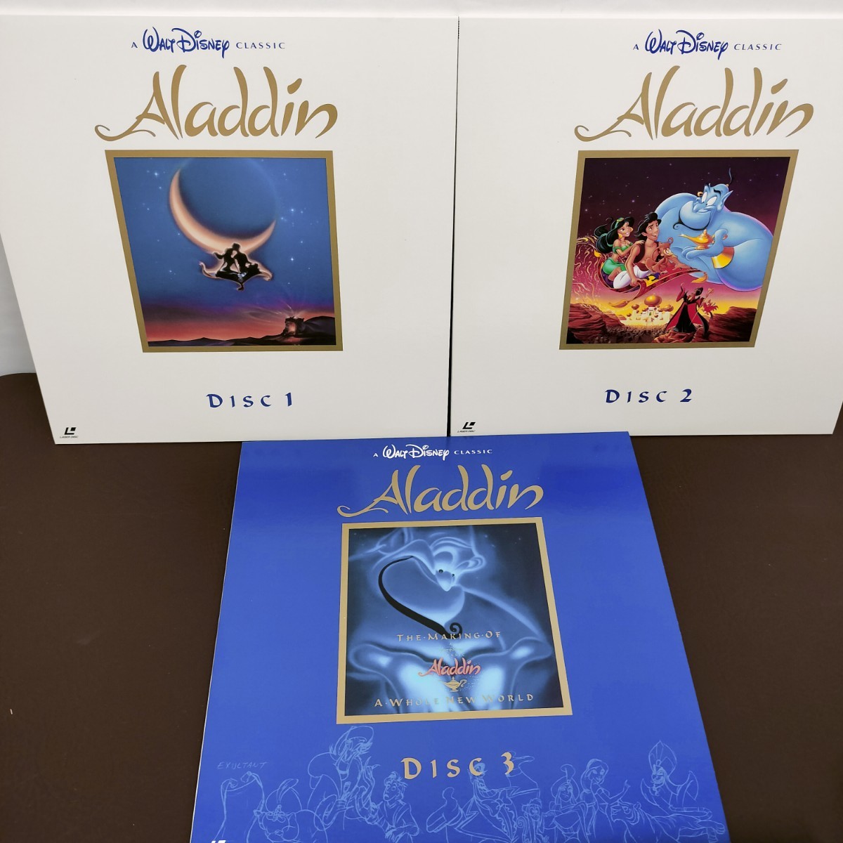 [ used ]LD BOX special collection [ Aladdin ] laser disk 3 sheets set gorgeous explanation book@(120.) attaching Walt Disney CLASSIC Pioneer LDC