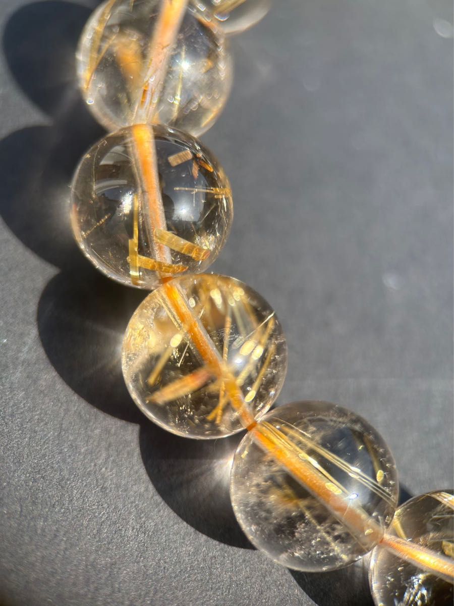 【GW赤字SALE】ゴールドルチルクォーツ 12.5mm