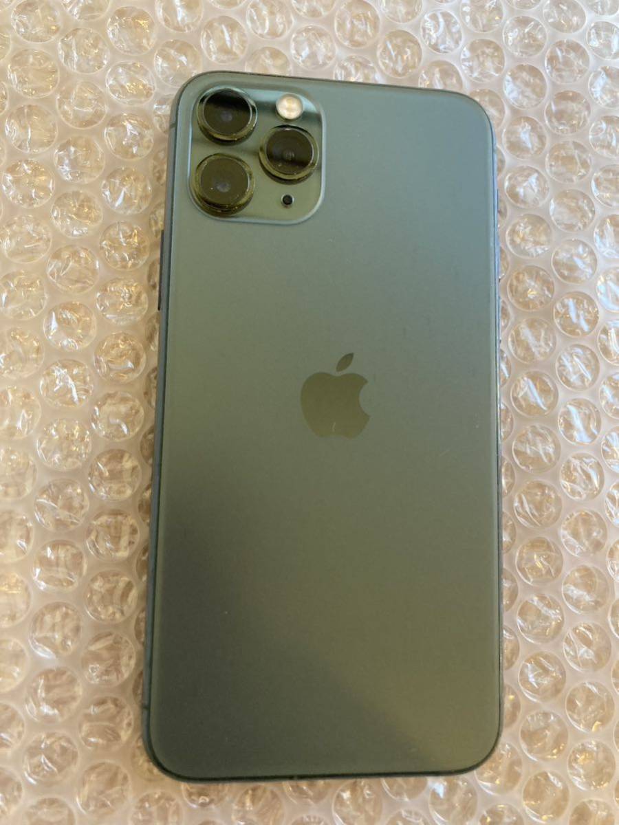 【中古品】香港版SIMフリー iPhone 11 Pro A2217 256GB デュアルシム 海外版 MIDNIGHT GREEN  ミッドナイトグリーン 緑 物理 アイフォン