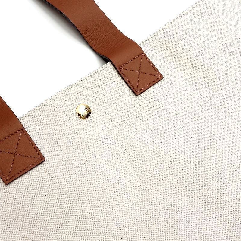 J03129 未使用品 L/UNIFORM for BIOTOP/トートバッグ アイボリー