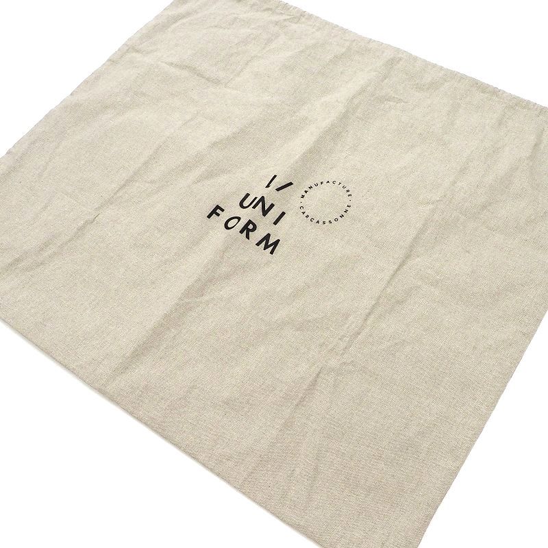 J03129 未使用品 L/UNIFORM for BIOTOP/トートバッグ アイボリー