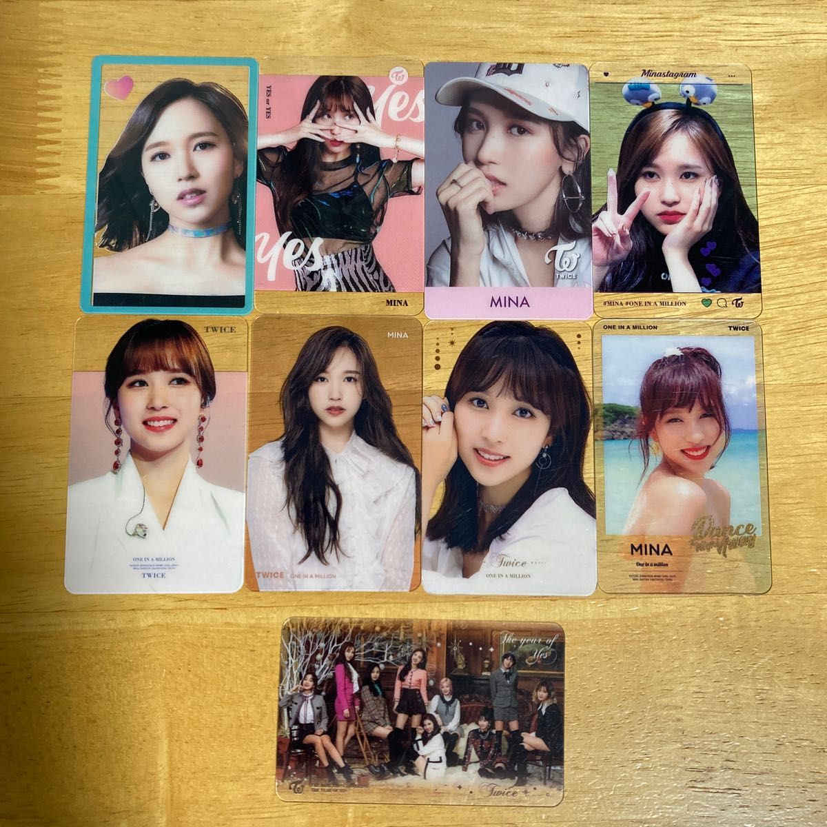 TWICE トゥワイス クリア トレカ カード 9枚セット