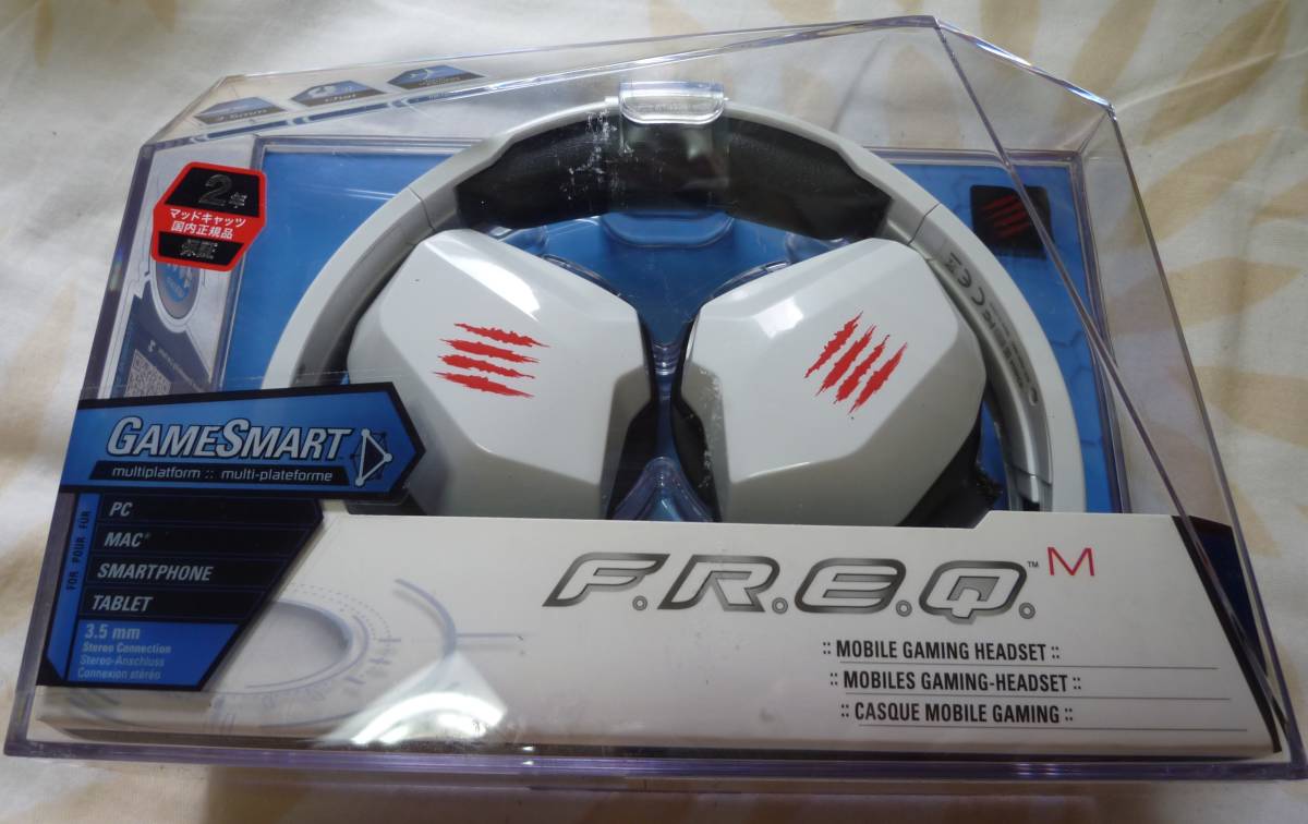  new goods unopened MAD CATZ mud Cat's tsuF.R.E.Q. M WIRED STEREO HEADSET freak M wired stereo headset ume is la time .