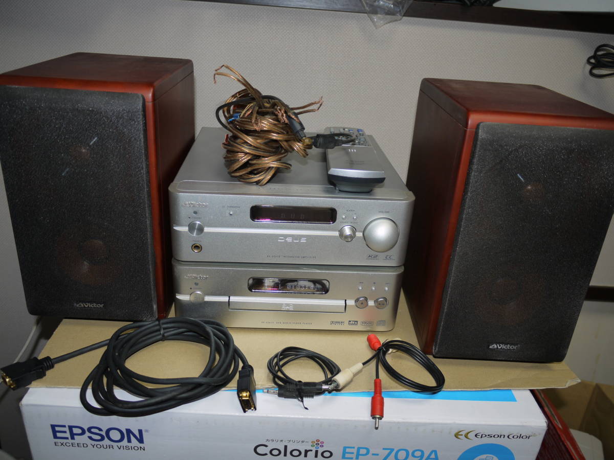 品 JVC Victor コンポー ウッドコーンスピーカー EX-A10 XV-EXA10 品 JVC Victor コンポー ウッドコーンスピーカー EX-A10 XV-EXA10