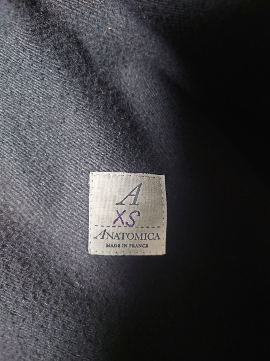 最終価格 値下げ不可 ANATOMICA アナトミカ CDコート ピーコート シェットランド ウール ブラウン ブラック XS 廃盤生地