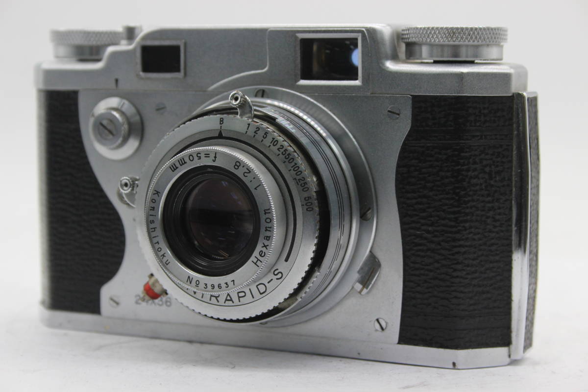 【返品保証】 コニカ KONICA II 24×36 Hexanon 50mm F2.8 レンジファインダー カメラ C5258_画像1