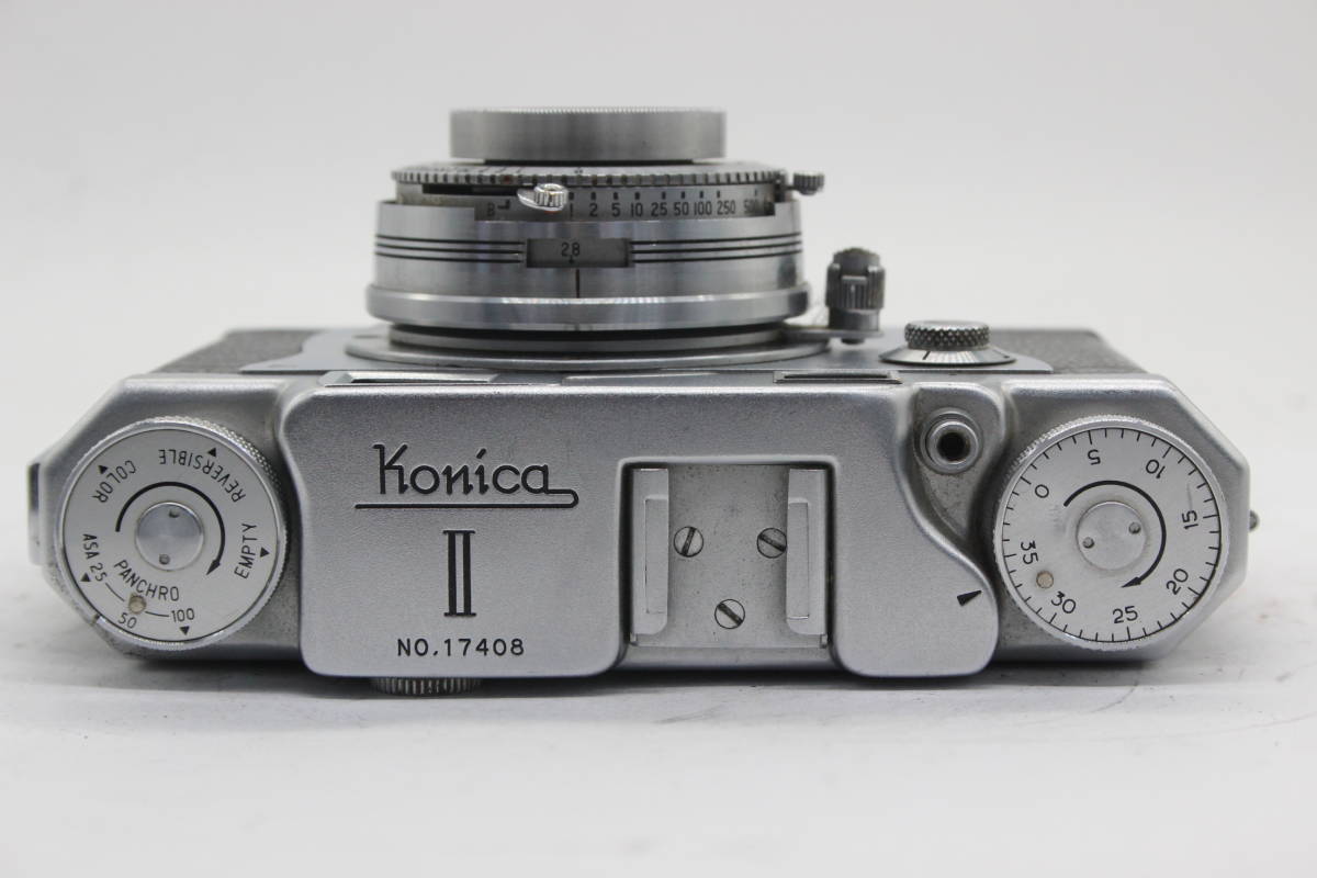 【返品保証】 コニカ KONICA II 24×36 Hexanon 50mm F2.8 レンジファインダー カメラ C5258_画像6