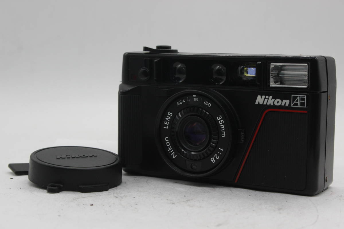 【返品保証】 ニコン Nikon L35AF ブラック 35mm F2.8 コンパクトカメラ C5313_画像1