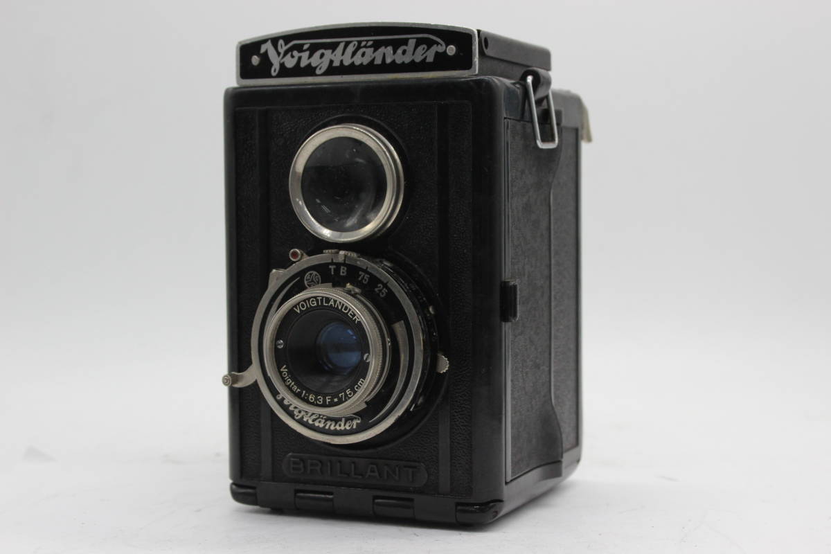 【訳あり品】 フォクトレンダー Voigtlander Brillant Voigtar 7.5cm F6.3 二眼カメラ C5768
