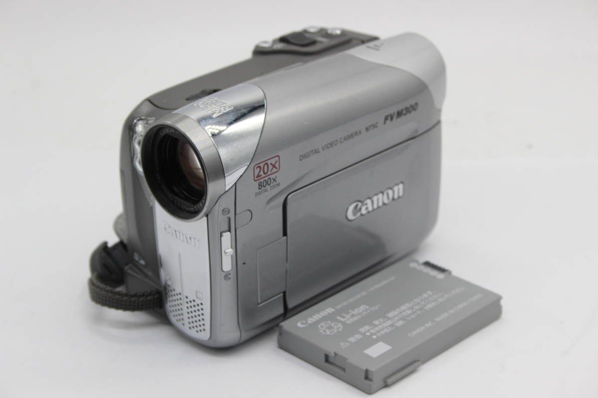 【返品保証】 【録画確認済み】キャノン Canon FV M300 20x バッテリー付き ビデオカメラ C6204_画像1