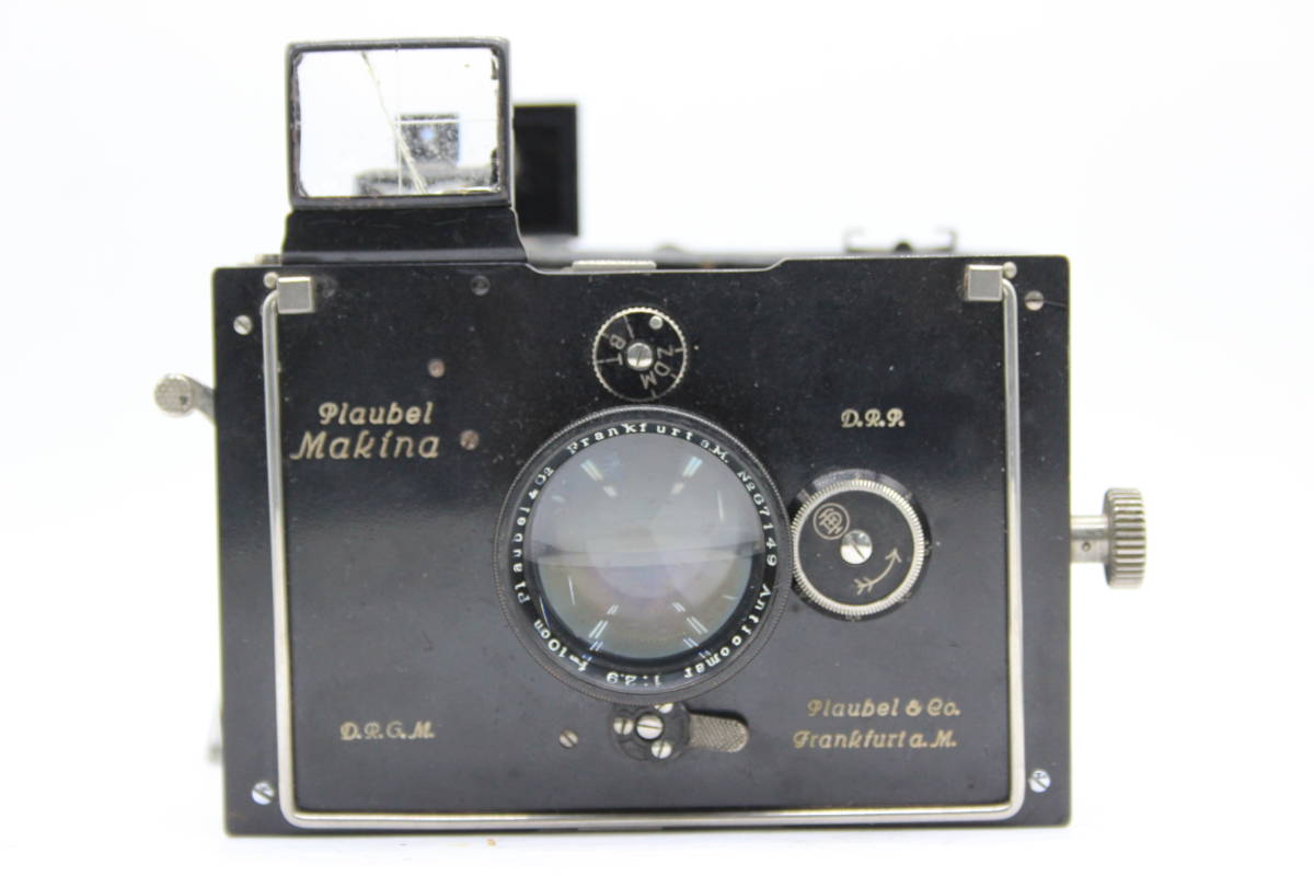 【訳あり品】 Plaubel Makina Frankfurt Anticomar 10cm F2.9 蛇腹カメラ C6246_画像2