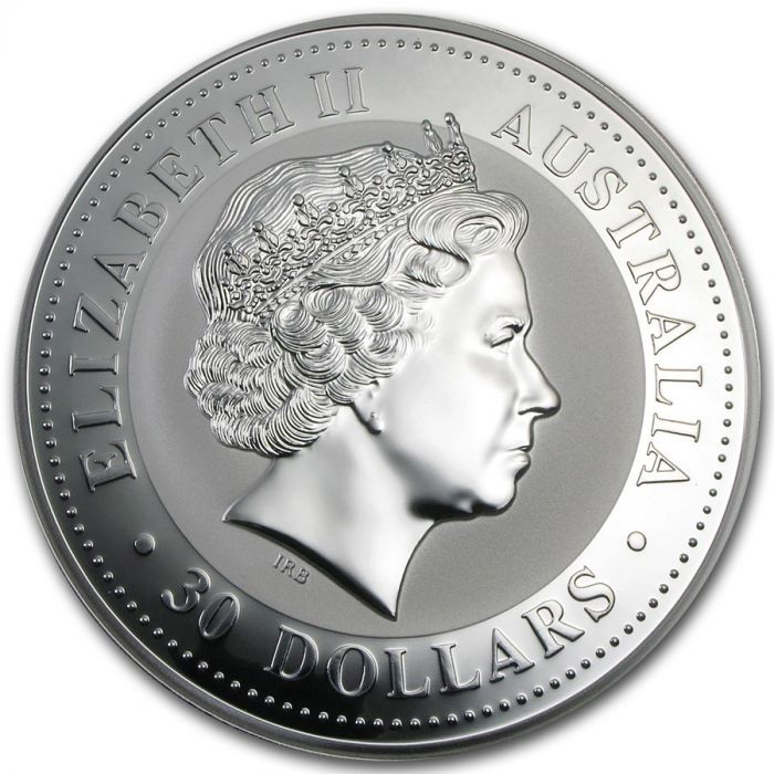 [ written guarantee * capsule with a self-starter ] 2009 year ( new goods ) Australia [kka rose *wa Leica wa semi ] original silver 1 kilo silver coin 