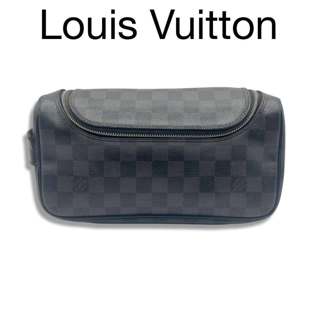 正規品 匿名配送LOUIS VUITTON ダミエグラフィット トワレポーチ | www