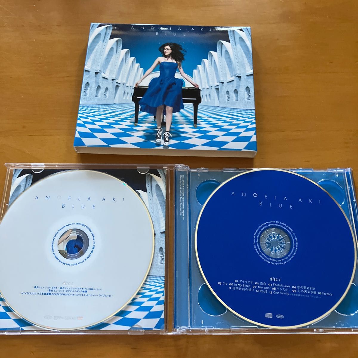 アンジェラアキ 3点セット　▽限） Ｈｏｍｅ／LIFE ／BLUE （3点共DVD付き初回盤）