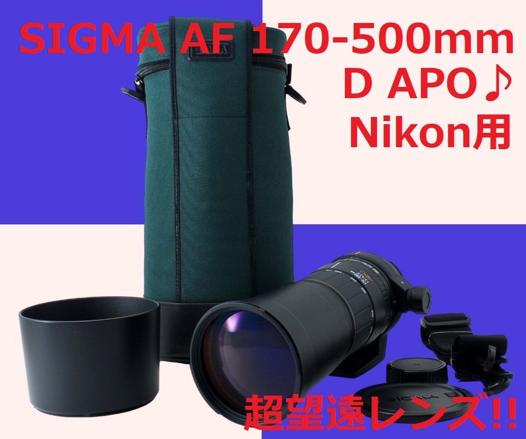 超望遠レンズです♪ SIGMA (Nikon用) 170-500mm #5471