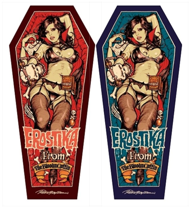 Rockin ’Jelly Bean ロッキンジェリービーン VAMPIRE OF EROSTIKA STICKER ビニール ステッカー 2枚セット  送料無料 新品即決 国内正規品