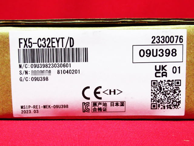 新品未使用品 三菱電機 MITSUBISHI MELSEC FX5-C32EYT/D iQ-F 出力ユニット 2023年製 管理5B0517★ECM-H7_画像6