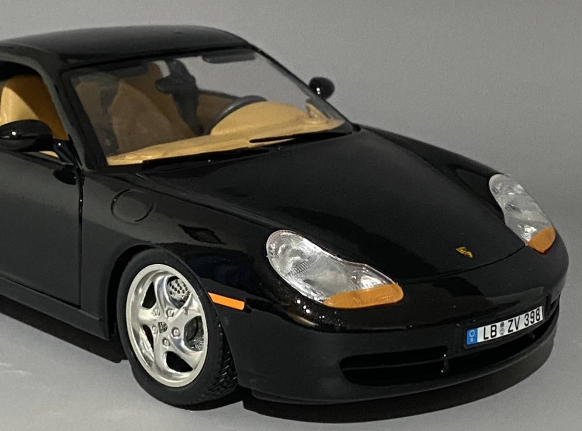 1円〜 お宝放出 Bburago 1/18 Porsche 911 Carrera 996 Black (1997) ◆ Gold Collection ◆ ポルシェ ブラーゴ 3385_画像6