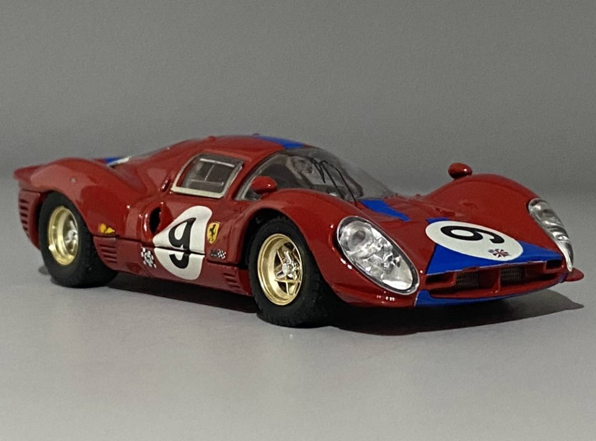 Bang 1/43 Ferrari 412 P #9 Brands Hatch 6h 1967 ◆ Richard Attwood / David Piper ◆ フェラーリ 412P (330 P4) バング 7116