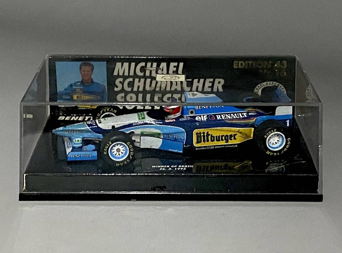 Minichamps 1/43 F1 Benetton Renault B195 Michael Schumacher #1 ◆ 1位 Brazilian Grand Prix 1995 ◆ ミニチャンプス 510 954301_画像9