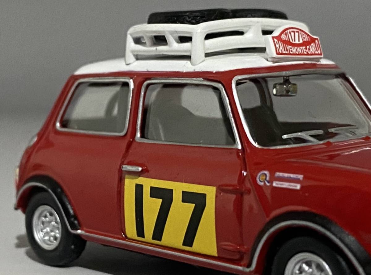 1円〜 お宝放出 1/43 Morris Mini Cooper S #177 Winner Rallye Automobile de Monte-Carlo 1967 ◆ A. Rauno / L. Henry ◆ デルプラド _画像6