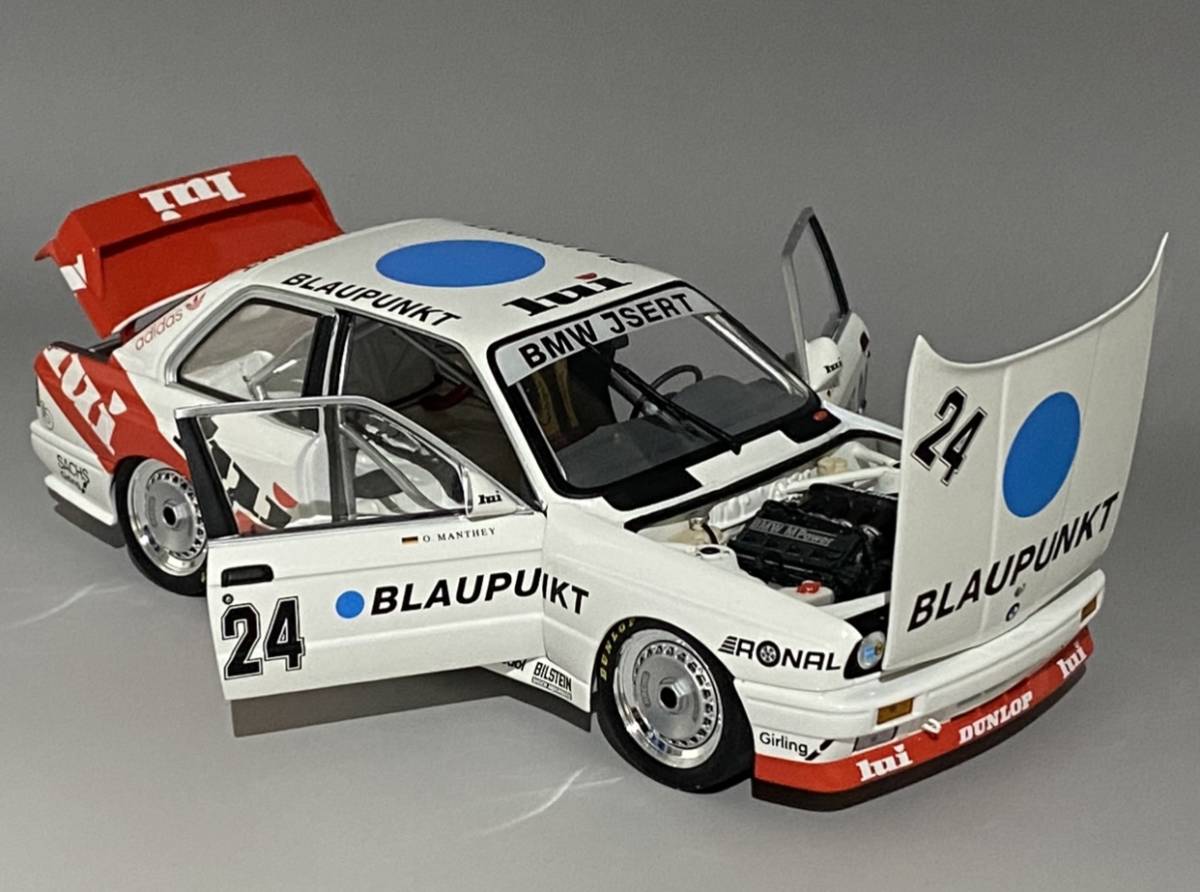 Minichamps 1/18 BMW M3 E30 Olaf Manthey #24 Blaupunkt◆ 4位 1987 DTM, Winner Norisring ◆ ミニチャンプス 180 872024