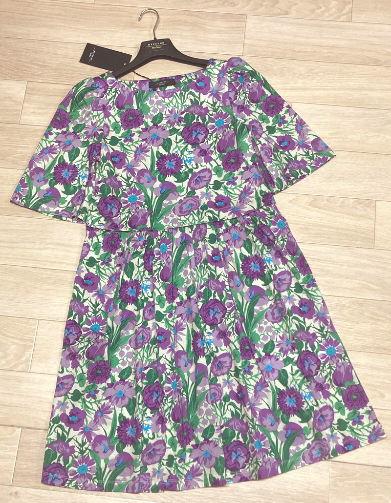 結婚祝い 春夏新作50%OFF マックスマーラ Max Mara ボタニカルプリント 切り替えワンピース パープル Mサイズ 【送料無料】 ワンピース 結婚祝い 春夏新作50%OFF マックスマーラ Max Mara ボタニカルプリント 切り替えワンピース パープル Mサイズ 【送料無料】 ワンピース