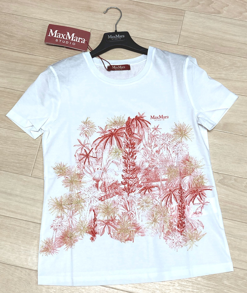 春夏新作50%OFF マックスマーラ Max Mara 刺繍デザインＴシャツ