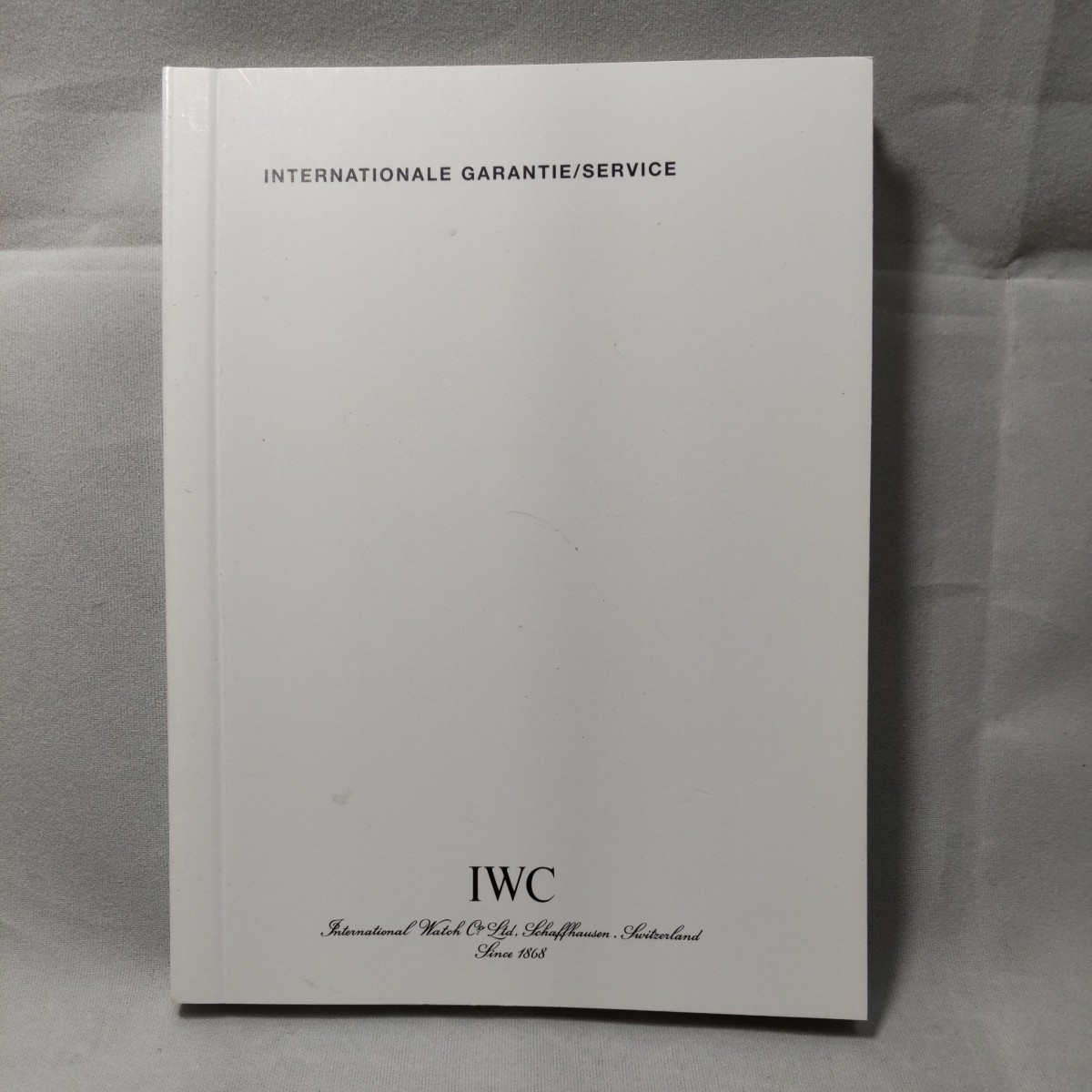 IWC シャフハウゼン 国際 保証 サービス について 純正 冊子 希少 正規 付属品 ①_画像1