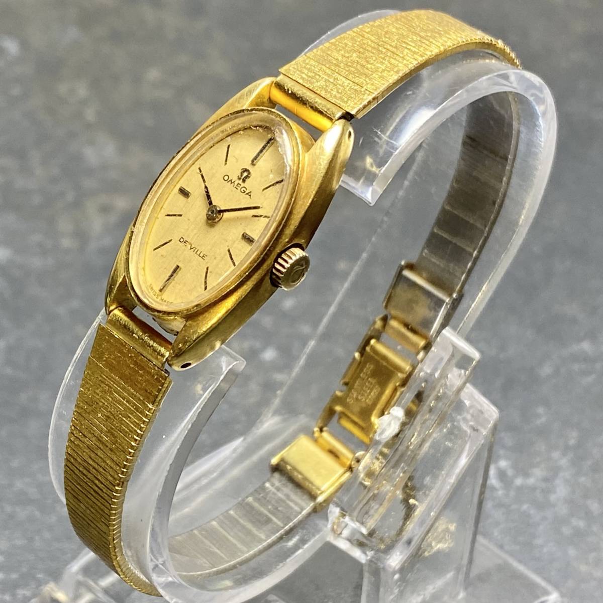 本命ギフト K18 VILLE DE OMEGA GOLD G17 腕時計 アンティーク オメガ
