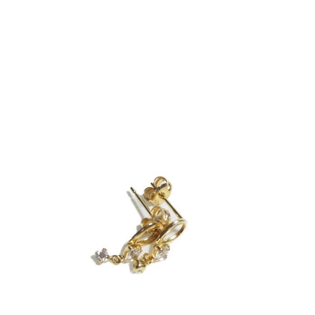 Yahoo!オークション - U2202f70 4℃ ヨンドシー K10 しずくピアス