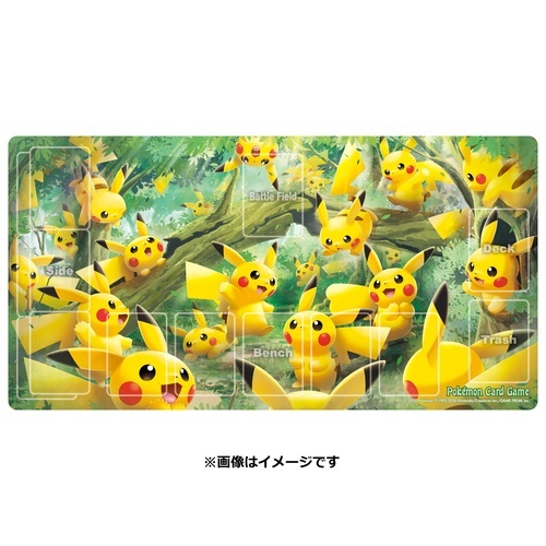 [ポケカ]未開封・新品　プレイマット　ピカチュウの森　ポケモンカード_画像1