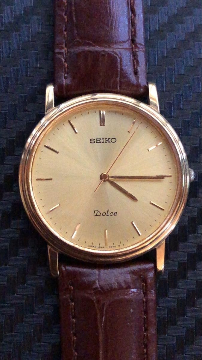 D3996 セイコー ドルチェ ドレスウォッチ 新品電池 美品-