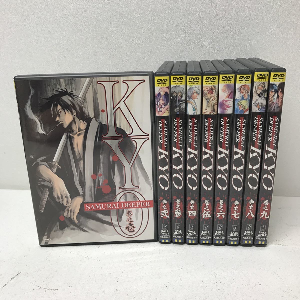 I0518F3 全巻セット★キョウ KYO SAMURAI DEEPER 全1〜9巻セット DVD セル版 上条明峰 キングレコード アニメ /  講談社 小西克幸 他