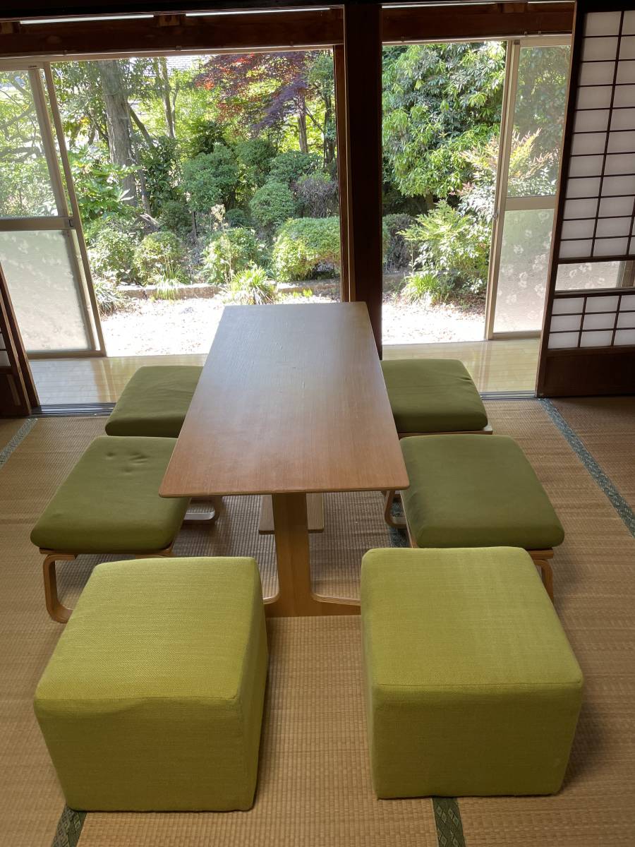  Muji Ryohin living тоже обеденный тоже .... серии стол & bench (1P)4 пункт 