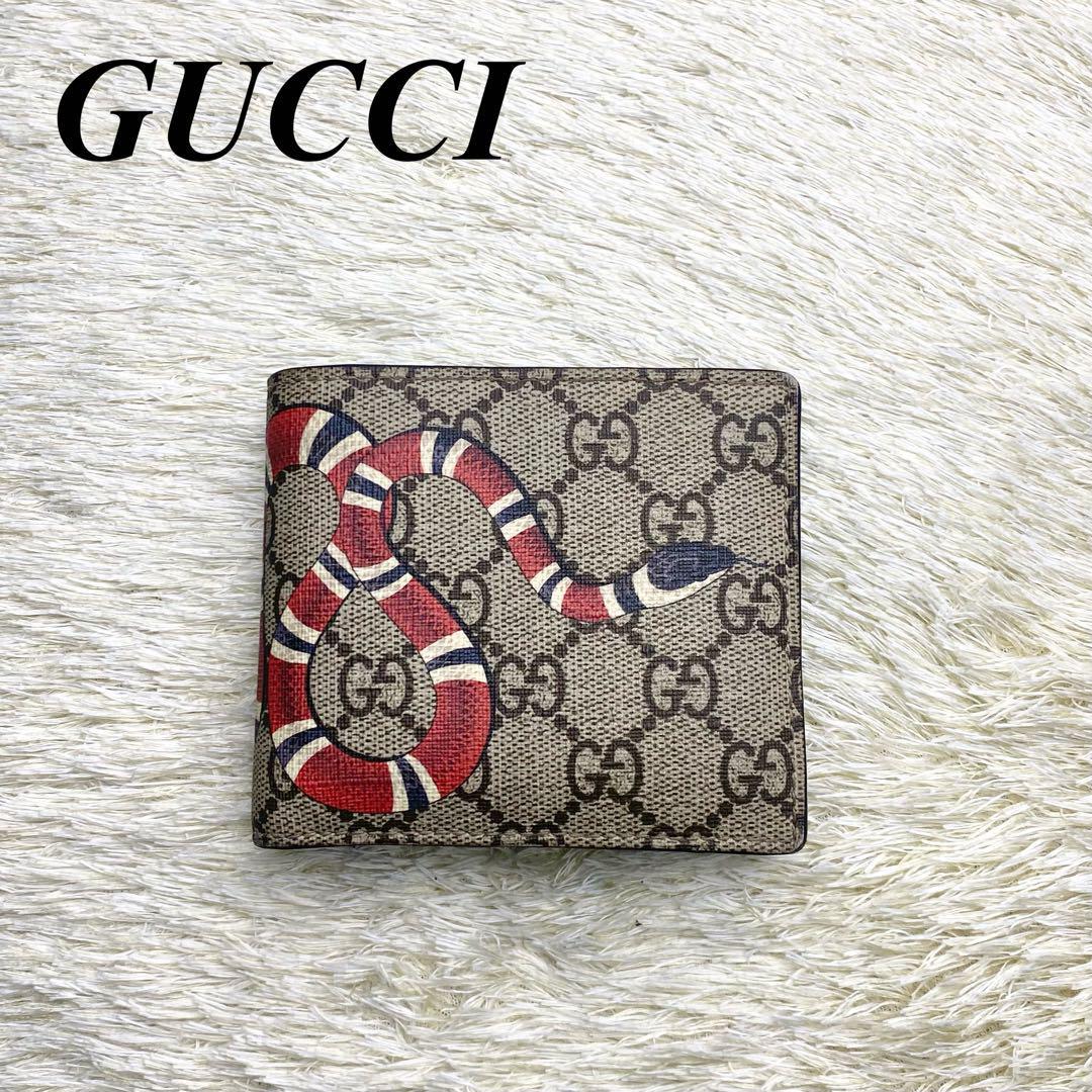 ついに入荷ついに入荷美品✨グッチ ラウンドジップ キングスネーク GG