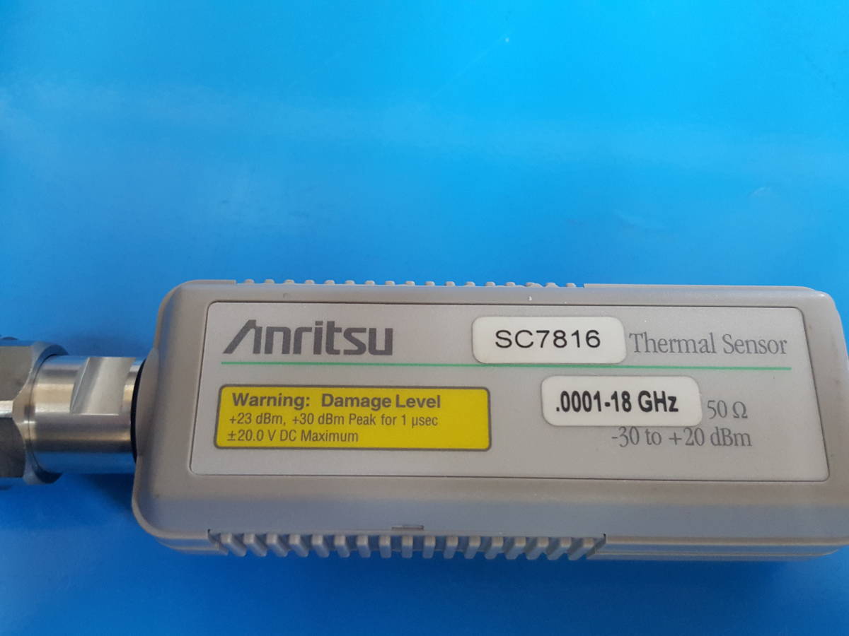 [NBC] Anritsu SC7816 サーマルセンサ 100kHz to 18GHz, -30dBm to +20dBm Thermal Sensor (中古 9487)の画像1