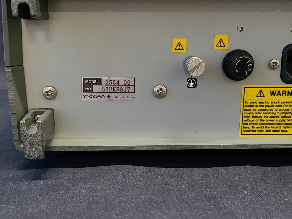 YOKOGAWA 2554 DC VOLTAGE CURRENT STNDARD 横河電機 DC標準電圧 YOKOGAWA 2554 DC VOLTAGE CURRENT STNDARD 横河電機 DC標準電圧