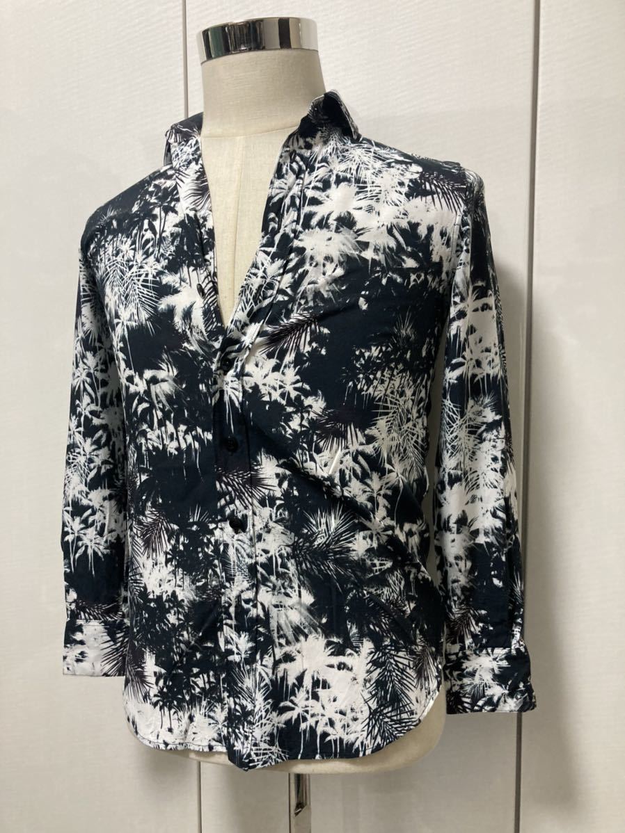 SAINT LAURENT サンローラン 16ss モノトーン アロハシャツ | inmano