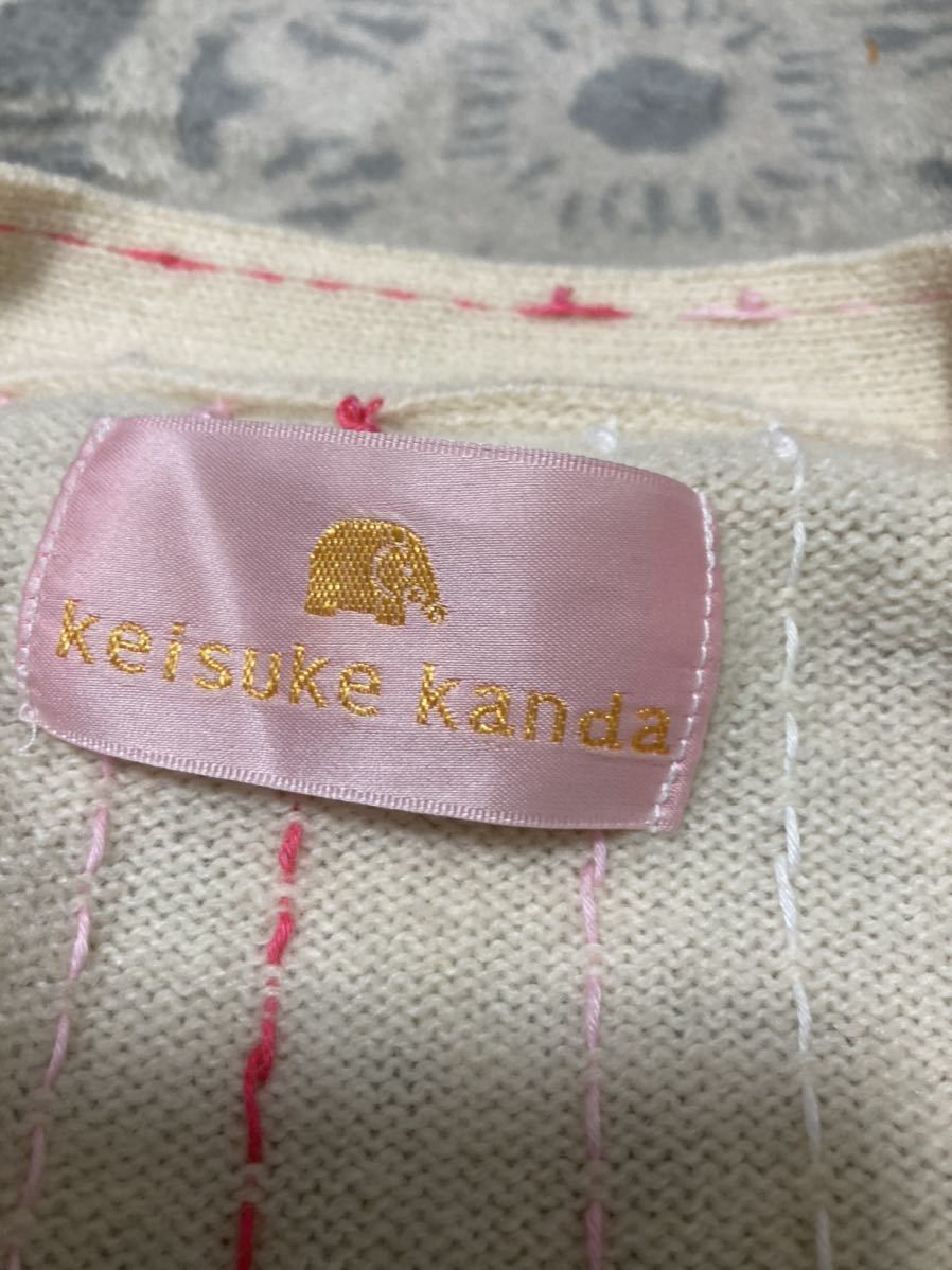 keisuke kanda ケイスケカンダ　ワンポイント象刺繍　カーディガン_画像4