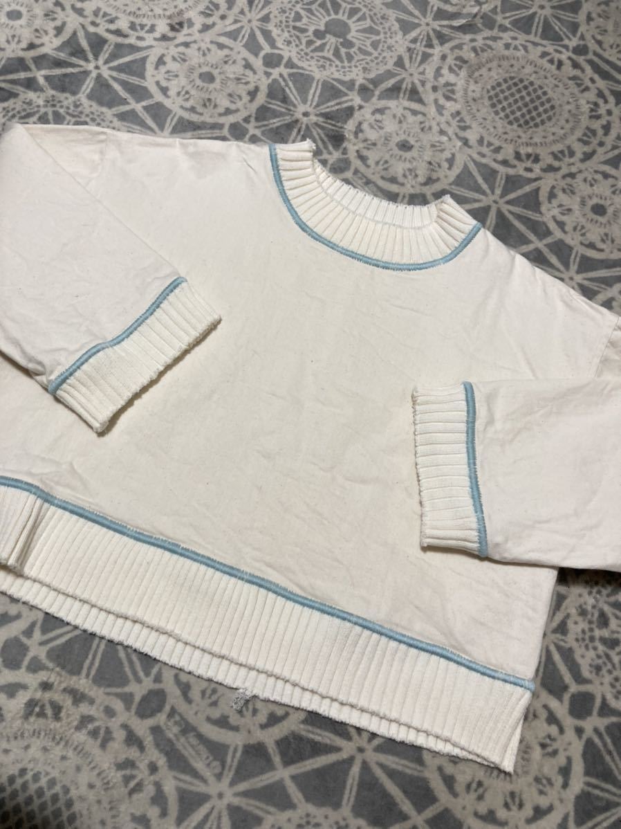 正規品! osakentaro オサケンタロウ リブニット ショート コットンカットソー Mサイズ 正規品! osakentaro オサケンタロウ リブニット ショート コットンカットソー Mサイズ
