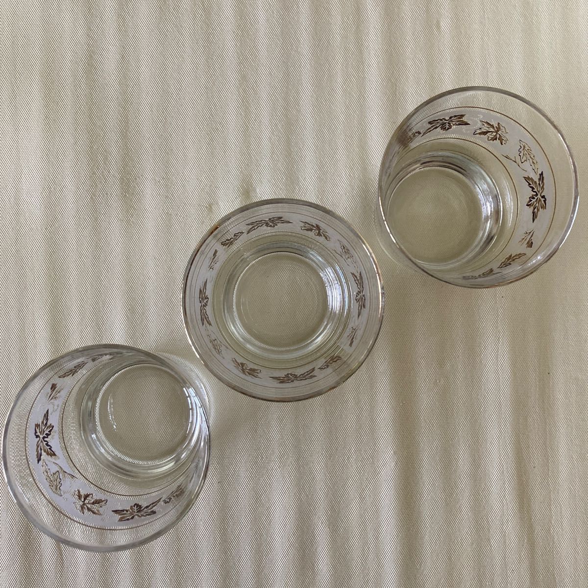 HOYA ウイスキーグラス　ガラス タンブラー  3客セット　 ロックグラス 昭和レトロ 冷茶グラス