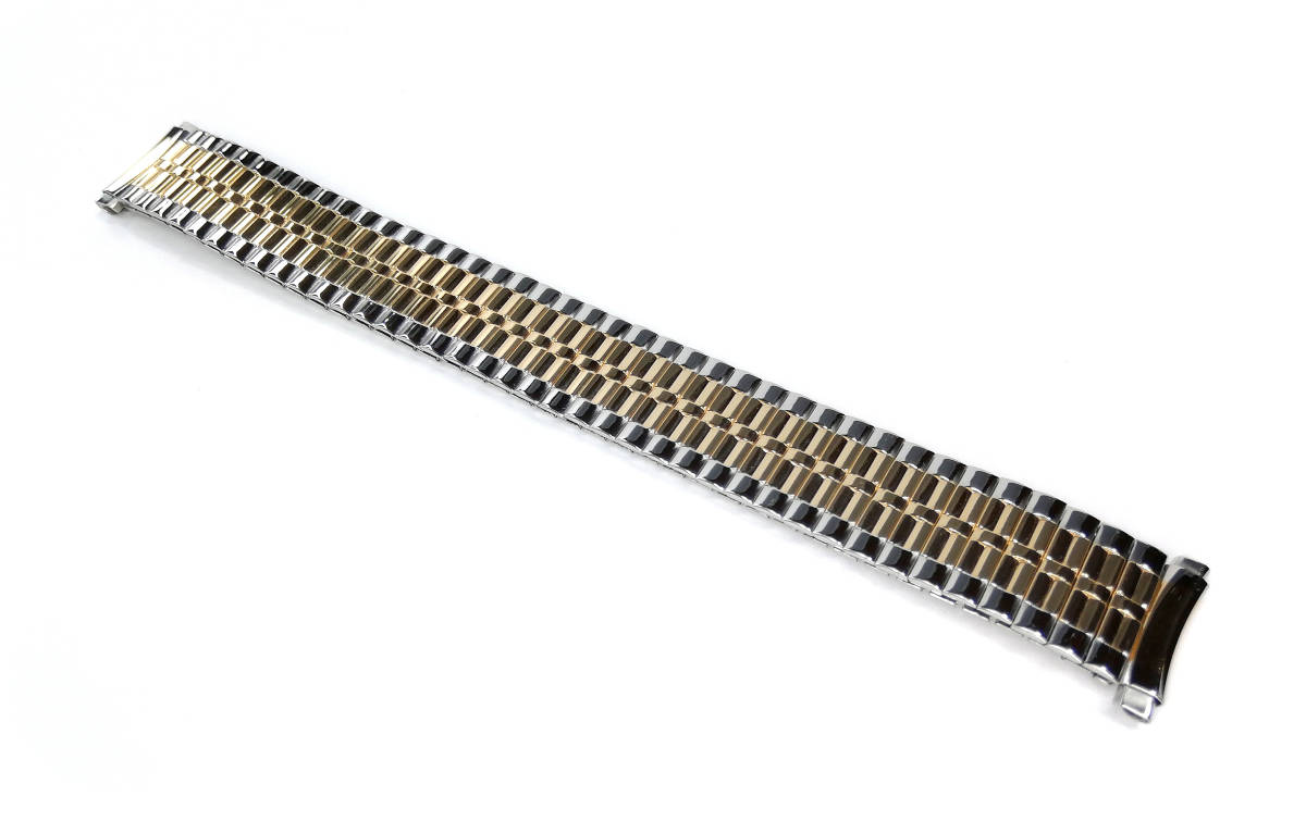 【感謝価格】 HIRSCH Speidel】 メンズウォッチバンド デッドストック 16-19㎜ 金属ベルト