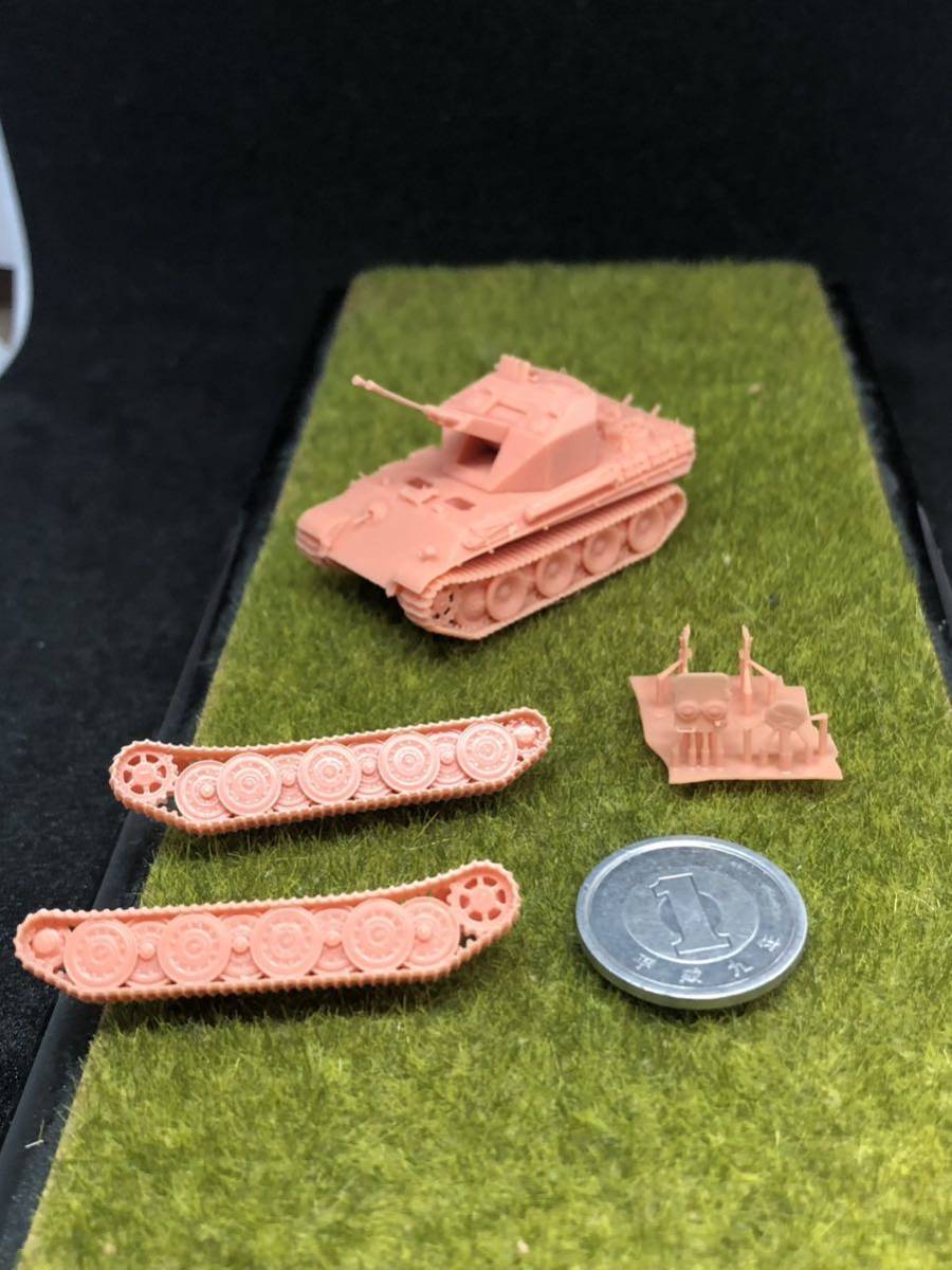 1/144 resin kit not yet painting WWⅡ Germany army ke- Lien anti-aircraft tank Caterpillar 2 kind attaching B World Tank Museum [ including in a package possible ]230527