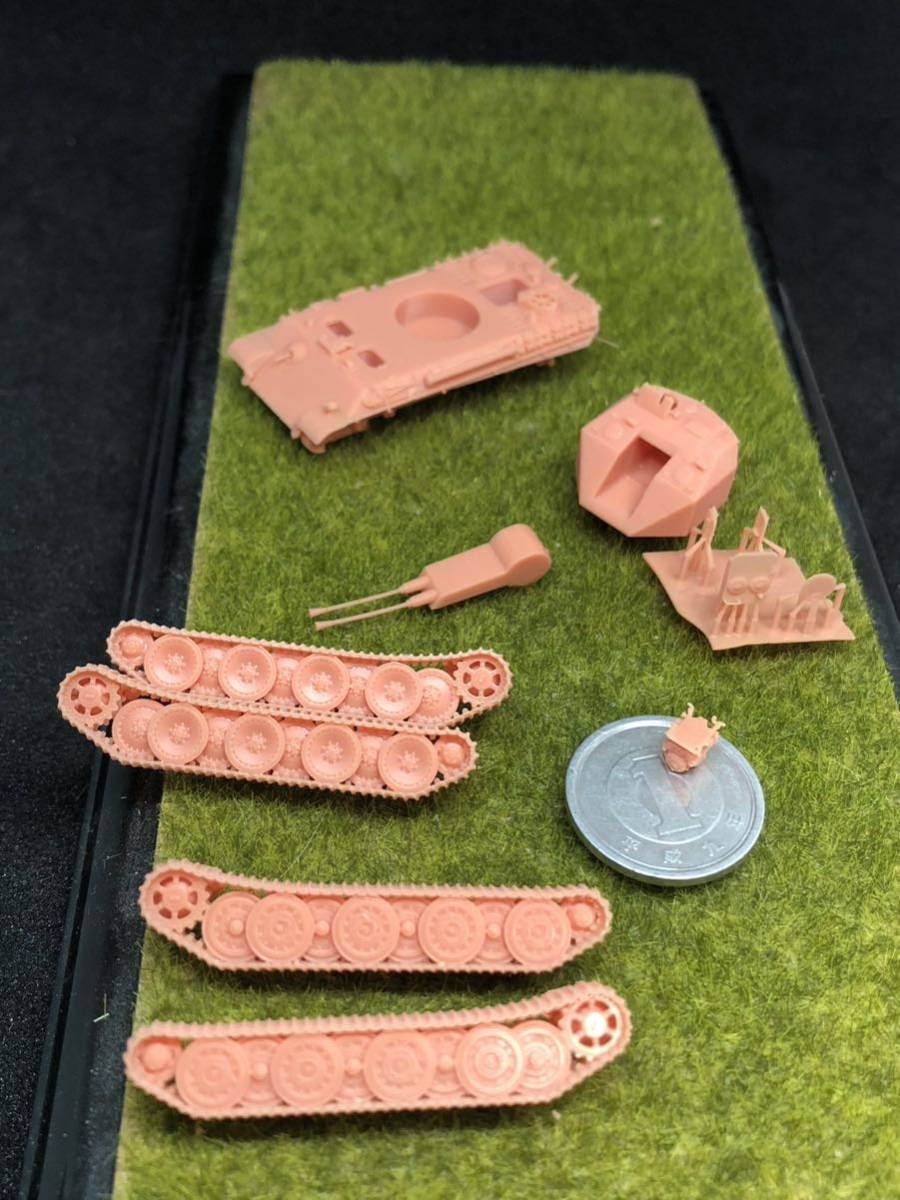 1/144 resin kit not yet painting WWⅡ Germany army ke- Lien anti-aircraft tank Caterpillar 2 kind attaching B World Tank Museum [ including in a package possible ]230527