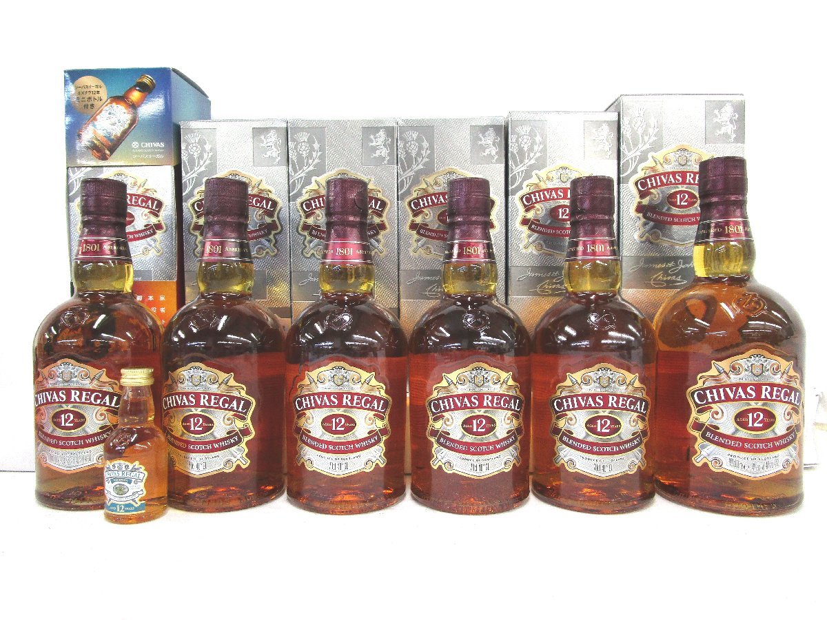 1円 スタート 古酒 未開栓 7本セット CHIVAS REGAL シーバスリーガル