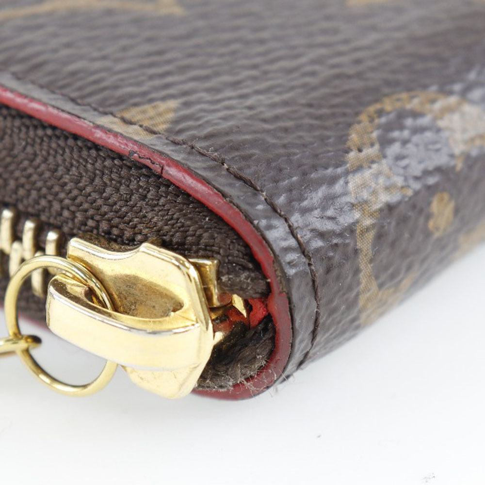 LOUIS VUITTON ルイ・ヴィトン ポルトフォイユ・クレマンス フラワーチャーム M62940 GI4108 長財布 【S152223681】中古_画像4